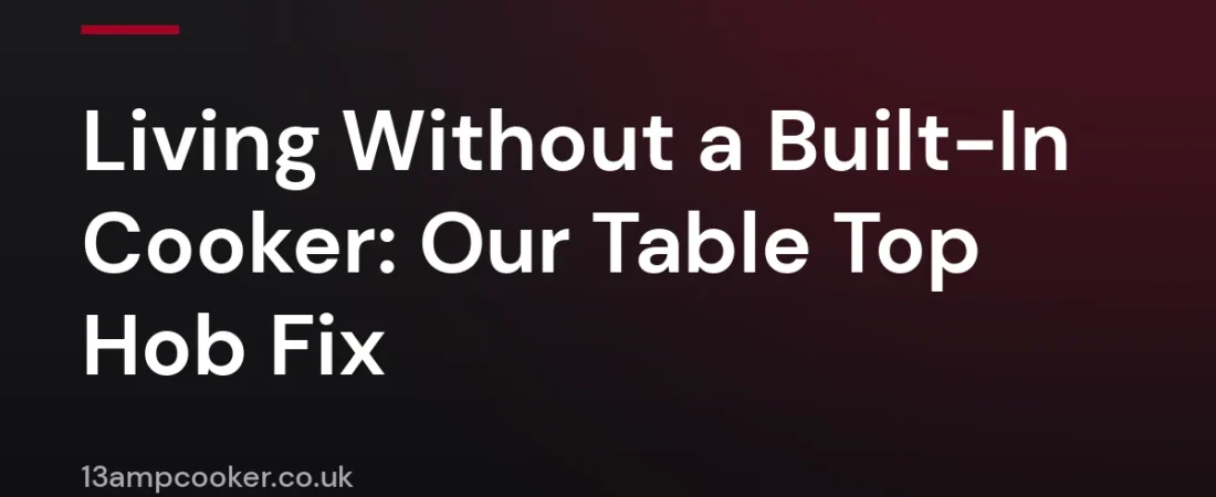 Living Without a Built-In Cooker: Our Table Top Hob Fix