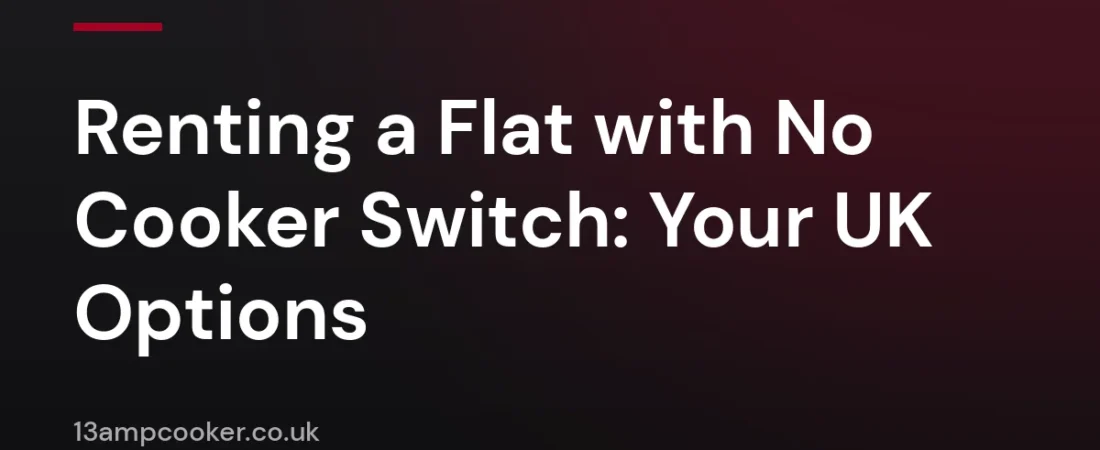 Renting a Flat with No Cooker Switch: Your UK Options