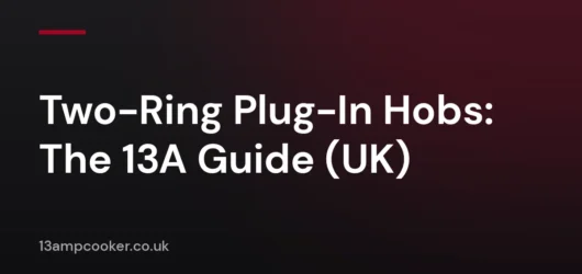 Two-Ring Plug-In Hobs: The 13A Guide (UK)